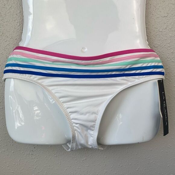 NWT La Blanca Bikini Top and Matching Bottoms Sizes 10 or 14 - Picture 3 of 7